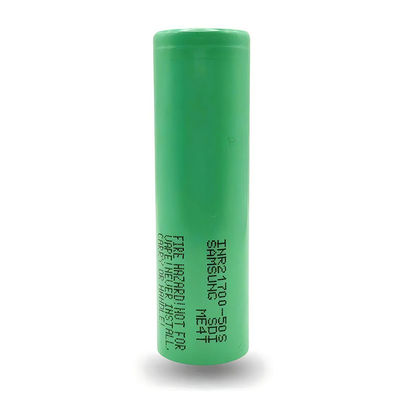 品質  Samsung 50S 21700 Batteries 5000mAh 25A Battery 3.6V Lithium Ion Battery Cell INR21700-50S 工場