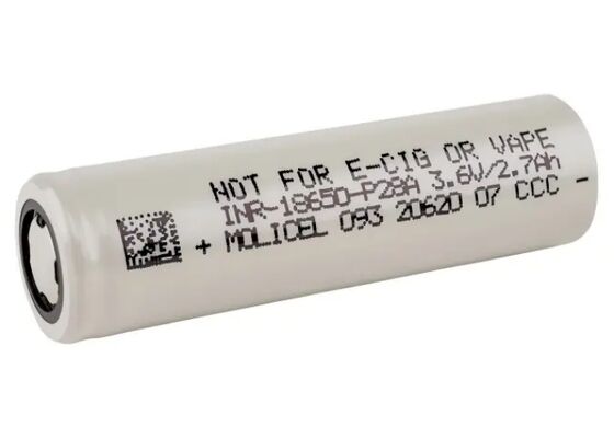 品質  Molicel P28A 18650 Battery 3.6V 2800mAh 35A Discharge Lithium-ion Cylindrical Cell 工場