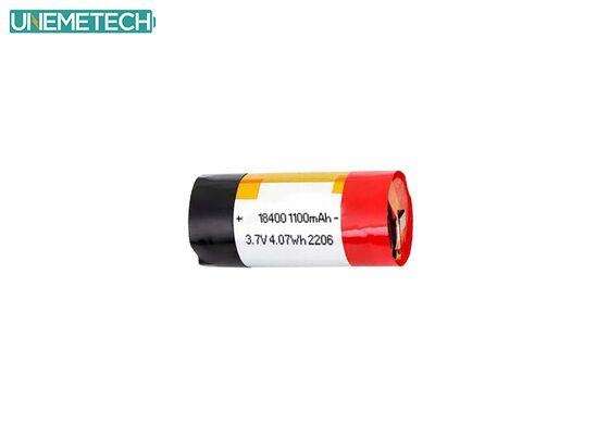 品質  3A Discharge Cylindrical Lithium Polymer Battery 18400 3.7V 1100mAh for E-Cigarettes 工場