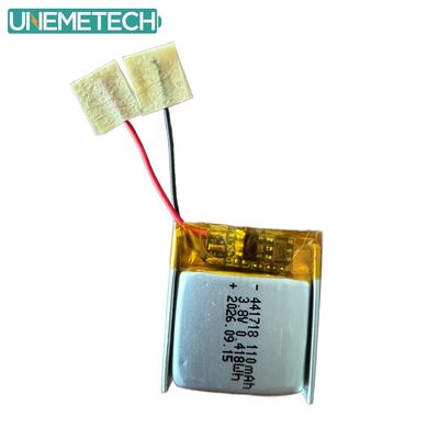 品質  3.8V 110mAh 441718 High Voltage Polymer Lithium Ion Battery for Medical Bracelet 工場