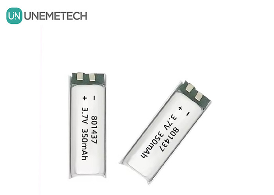 801437 3A 高速ポリマー電池 3.7v 350mah リポ電池 IoT電子機器用
