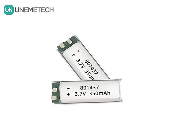 801437 3A 高速ポリマー電池 3.7v 350mah リポ電池 IoT電子機器用