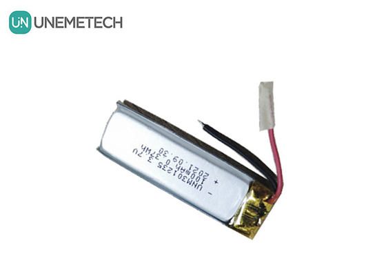 3.7V 100mAh 301235 消費電子機器用 リチウムポリマーバッテリー