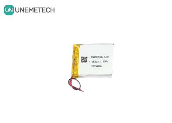 カスタム 3.8V 400mAh 高電圧 リチウムイオンバッテリーパック 622526 スマートウォッチ用