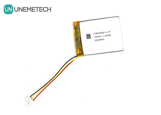 3.7V 450mAh 再充電可能なリチウムイオンポリマー電池 423040 3Cデジタル製品用