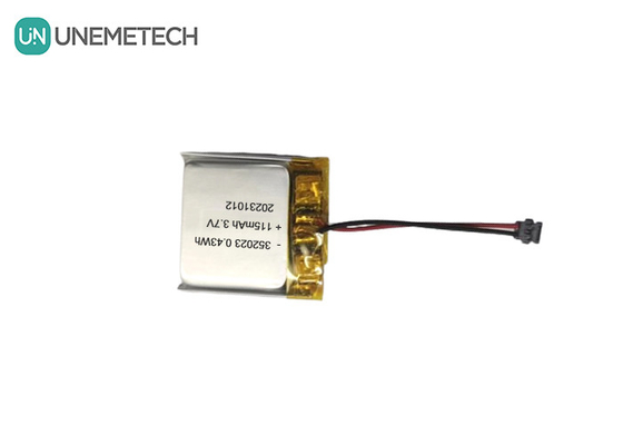 卸売 リッチャージ可能なリポバッテリー 352023 3.7V 115mAh GPS追跡用のリチウムイオンポリマーバッテリー