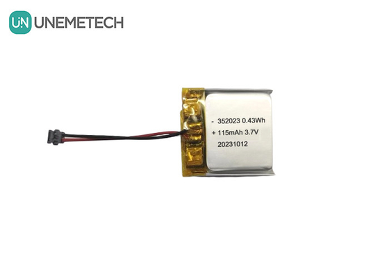 卸売 リッチャージ可能なリポバッテリー 352023 3.7V 115mAh GPS追跡用のリチウムイオンポリマーバッテリー