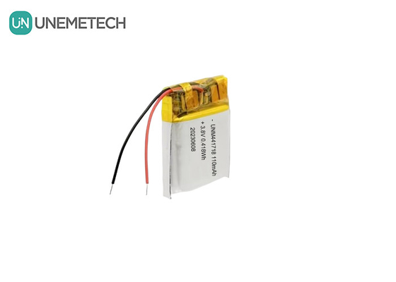 3.8V 441718 高電圧ポリマー リチウムイオン電池 110mAh 医療ブレスレット