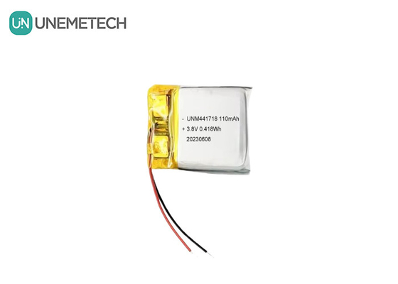 3.8V 441718 高電圧ポリマー リチウムイオン電池 110mAh 医療ブレスレット