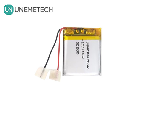 502530 3.7V 320mAh ウェアラブル製品のリッチャブルポリマーリチウム電池