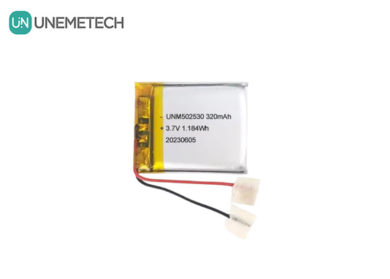 502530 3.7V 320mAh ウェアラブル製品のリッチャブルポリマーリチウム電池