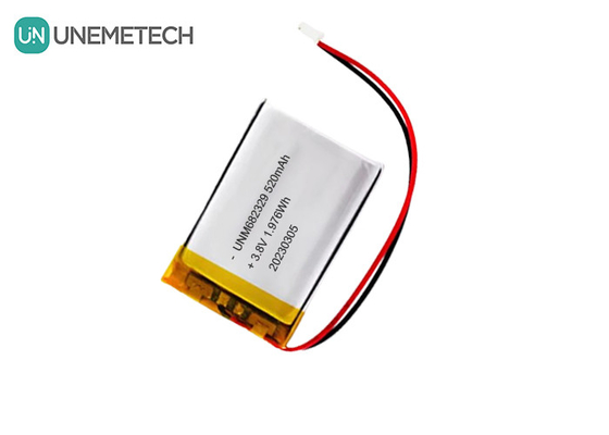 CE 4.35V 高電圧リチウム電池 682329 520mAh 3.8V リチウムイオン充電電池