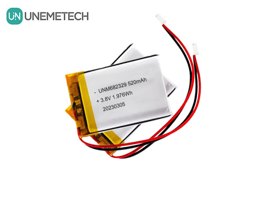 CE 4.35V 高電圧リチウム電池 682329 520mAh 3.8V リチウムイオン充電電池