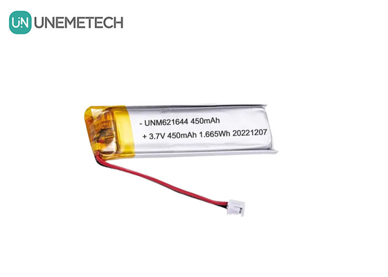 UNEMETECH 3.7V 450mAh カスタマイズされたリポ充電電池 621644 電子ペン