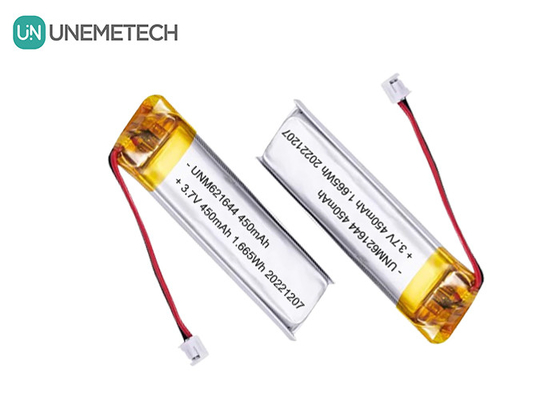 UNEMETECH 3.7V 450mAh カスタマイズされたリポ充電電池 621644 電子ペン