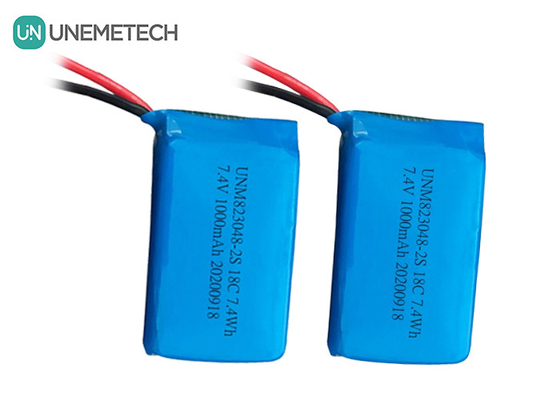 2S 高放電率 リポ電池 / 18C リチウムポリマー電池 7.4v 1000mah 823048