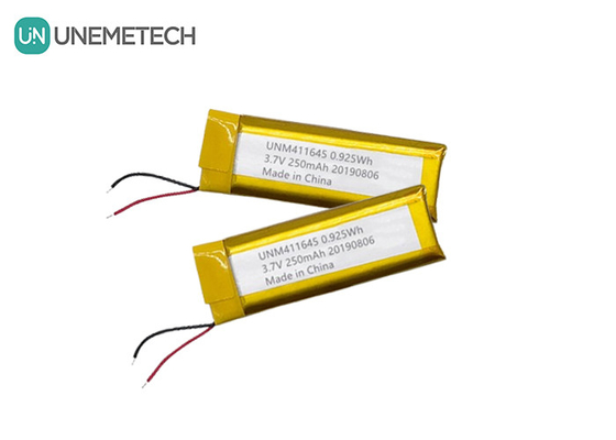 3.7V 250mAh リポリマー電池 411645 / POSマシンのためのリポ充電電池パック