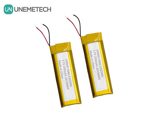 3.7V 250mAh リポリマー電池 411645 / POSマシンのためのリポ充電電池パック