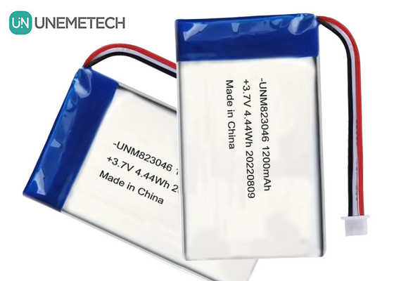 再充電可能なリチウムポリマーバッテリー 3.7 V 1200mah 4.44 Wh 823046 ポッチポリマーバッテリー