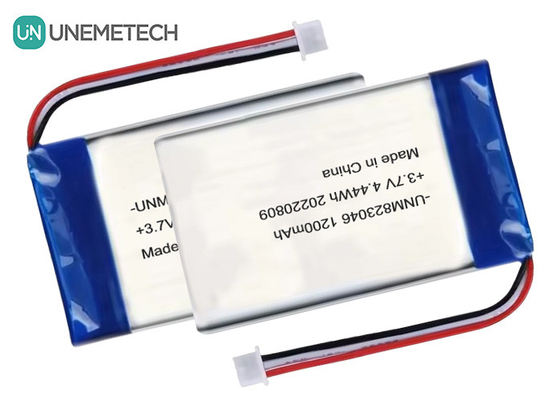 再充電可能なリチウムポリマーバッテリー 3.7 V 1200mah 4.44 Wh 823046 ポッチポリマーバッテリー