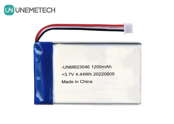 再充電可能なリチウムポリマーバッテリー 3.7 V 1200mah 4.44 Wh 823046 ポッチポリマーバッテリー