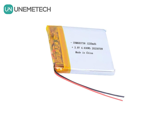 OEM 4.35V 高電圧 リチウムポリマー電池 1220mAh 683736 長サイクル寿命