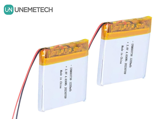 OEM 4.35V 高電圧 リチウムポリマー電池 1220mAh 683736 長サイクル寿命