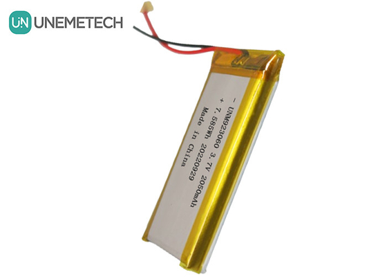 カスタマイズされた長サイクルライフ リポバッテリーパック 3.7V 2050mAh 923060 デジタル製品