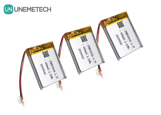 リチウムイオン充電電池 503040 3.7V リポ電池 600mAh 警報システムのための保護板