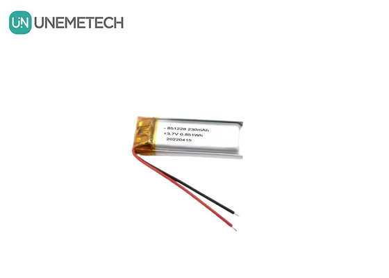 UNEMETECH 230mAh リポ電池 3.7V リチウムポリマー電池 851228 リモコンペンのための