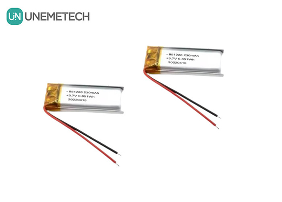UNEMETECH 230mAh リポ電池 3.7V リチウムポリマー電池 851228 リモコンペンのための