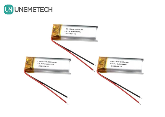 UNEMETECH 230mAh リポ電池 3.7V リチウムポリマー電池 851228 リモコンペンのための