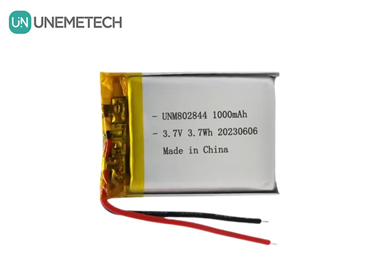 3.7V リチウムイオン電池 1000mAh 802844 リチウムポリマー電池 小型家電用