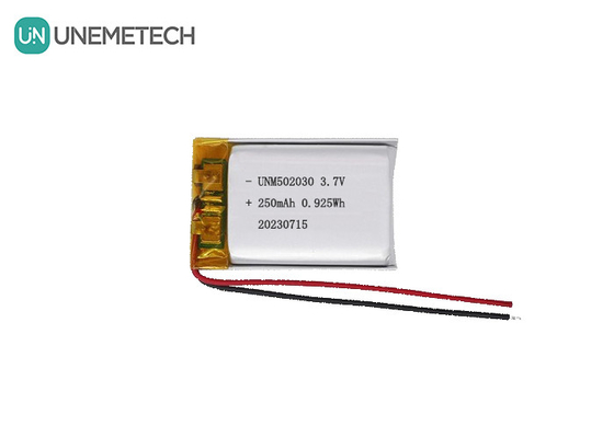 UNEMETECH 3.7V 250mAh リチャージ可能なリチウムポリマー電池 502030 美容器用