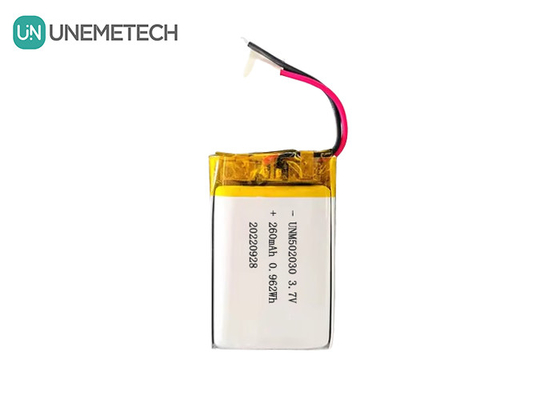 再充電可能なリポ電池 502030 / 3.7V 260mAh 小型のカスタムリチウムポリマー電池