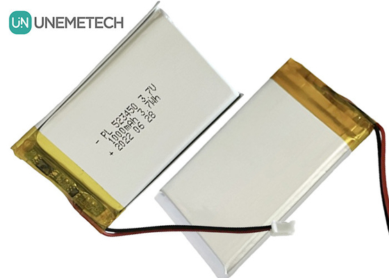 MSDS 承認された3.7Vポリマーリチウムイオン電池 1000mAh 523450