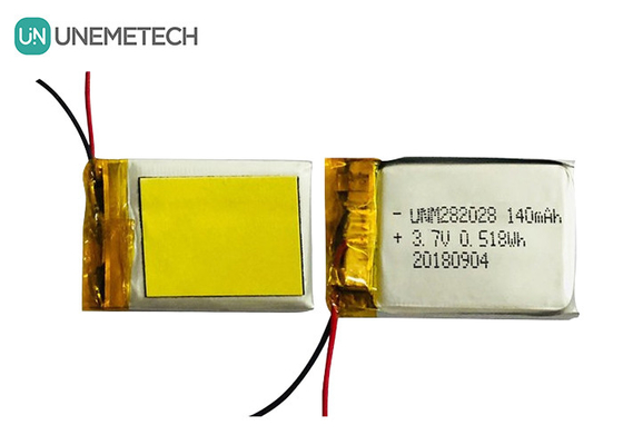 低自己放電リポ電池 282028 / 3.7V 140mAh リチウムポリマー電池 ウェアラブルデバイス