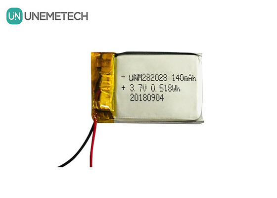 低自己放電リポ電池 282028 / 3.7V 140mAh リチウムポリマー電池 ウェアラブルデバイス