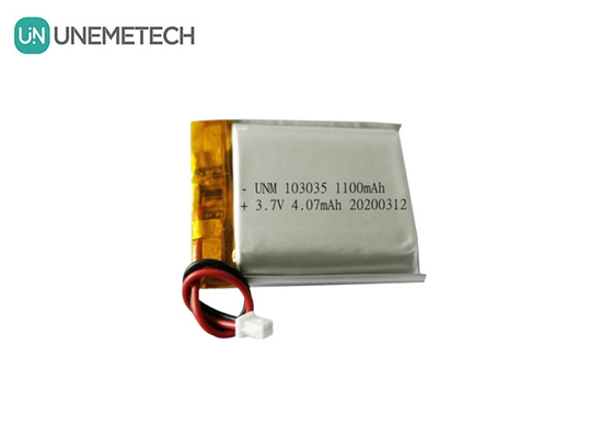 1100mAh 3.7V カスタム リチャージ可能な LiPO バッテリー 103035 MP3 オーディオレコーダーのための Li Po バッテリー パック