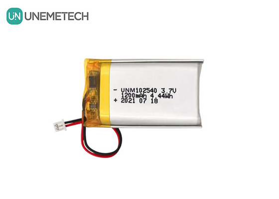 カスタマイズされたリチウムポリマーバッテリー 102540 3.7V 1200mAh リポバッテリー 美容機器用