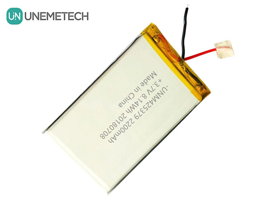 パワーバンク バッテリー カスタム リチウムポリマー バッテリー 425379 3.7V 2200mAh 3Mテープ付き