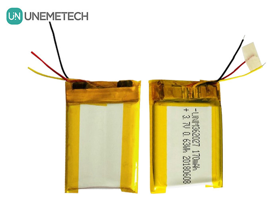 シルバー 3.7V 170mAh 携帯プリンター医療機器用 362027 カスタム リポリヤーバッテリー