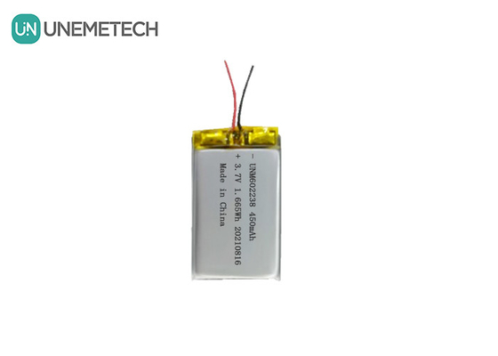 4.2V リチウムポリマー電池 602238 3.7V 450mAh 消費電子機器用