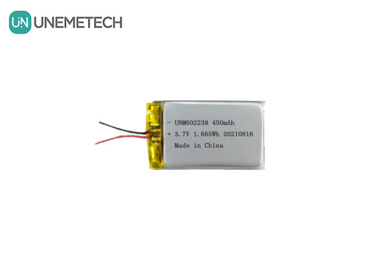 4.2V リチウムポリマー電池 602238 3.7V 450mAh 消費電子機器用