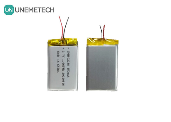 4.2V リチウムポリマー電池 602238 3.7V 450mAh 消費電子機器用