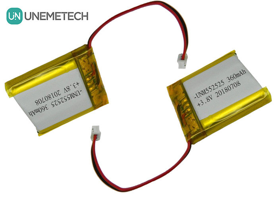 4.35V 360mAh ポリマー 高電圧 リチウムイオン電池 552525 3.8V 携帯機器用