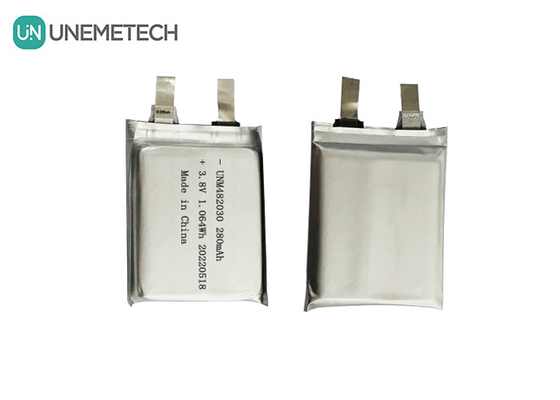 3.8V 280mAh リポ電池 482030 4.35V 高圧リチウムイオンポリマー電池 CE承認