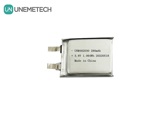 3.8V 280mAh リポ電池 482030 4.35V 高圧リチウムイオンポリマー電池 CE承認