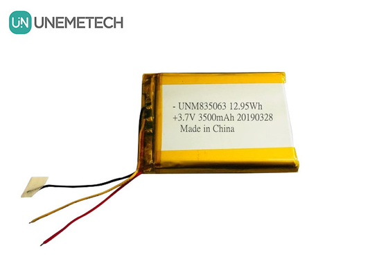 3.7V 3500mAh カスタム大型リチウムポリマー電池 835063 医療用美容器用