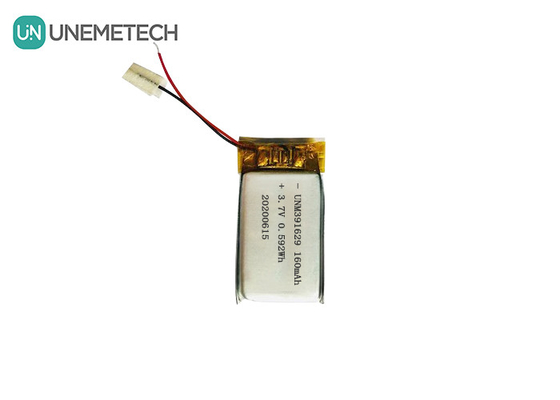 391629 リチャージ可能なリチウムポリマーバッテリー 3.7V 160mAh スマートウェアラブル製品のためのリポバッテリー